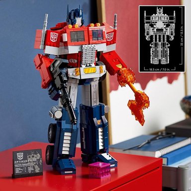 LEGO ICONS OPTIMUS PRIME TRANSFORMERS SET 2 EN 1 ROBOT Y CAMIÓN COLECCIONABLE - 3