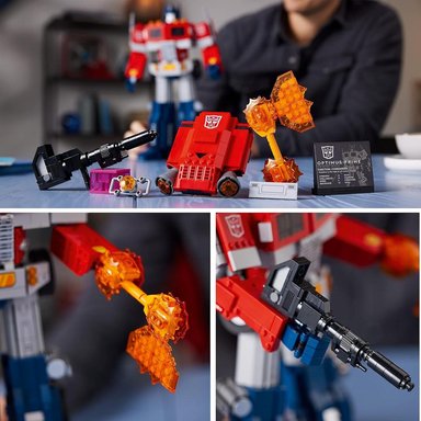LEGO ICONS OPTIMUS PRIME TRANSFORMERS SET 2 EN 1 ROBOT Y CAMIÓN COLECCIONABLE - 4