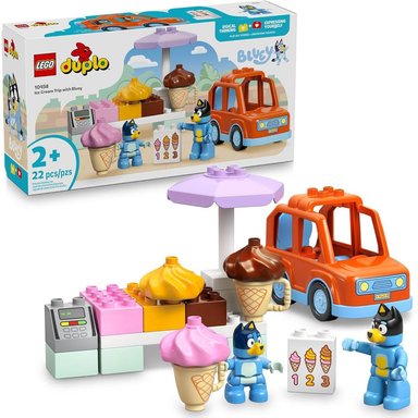 LEGO DUPLO BLUEY VIAJE A LA HELADERÍA, JUEGO SENSORIAL Y SIMBÓLICO - 1