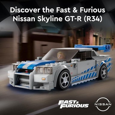 LEGO SPEED CHAMPIONS NISSAN SKYLINE GT-R SET DE COCHE DE CARRERAS COLECCIONABLE - 2