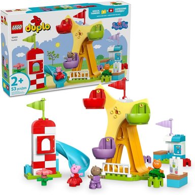LEGO DUPLO PEPPA PIG FERIA, JUGUETE SENSORIAL PARA NIÑOS Y NIÑAS - 1
