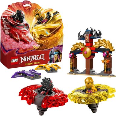 LEGO NINJAGO DRAGÓN SPINJITZU, SET DE BATALLA CON 2 MINIFIGURAS - 1