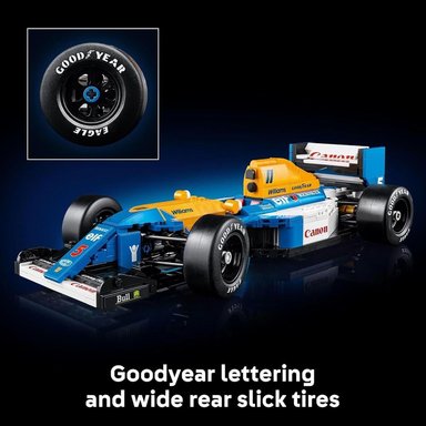 LEGO ICONS WILLIAMS RACING FW14B Y NIGEL MANSELL, COCHE DE FÓRMULA 1 - 4