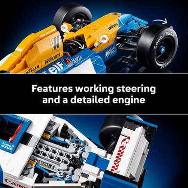 LEGO ICONS WILLIAMS RACING FW14B Y NIGEL MANSELL, COCHE DE FÓRMULA 1 - 5