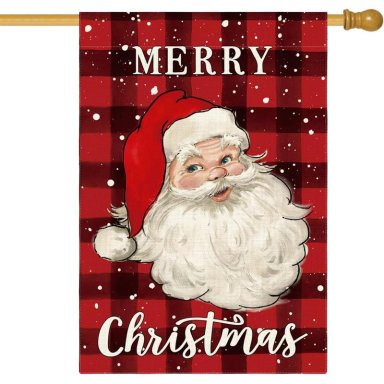 AVOIN BANDERA NAVIDEÑA COLORLIFE DE PAPÁ NOEL, 71 X 102 CM | ROJO