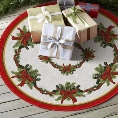 AVOIN FALDA PARA ÁRBOL DE NAVIDAD COLORLIFE DE 122 CM | VERDE - 4
