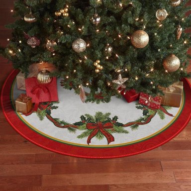 AVOIN FALDA PARA ÁRBOL DE NAVIDAD COLORLIFE DE 122 CM | VERDE - 5
