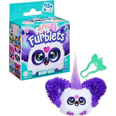 FURBY FURBLETS BAM-BOO MINI AMIGO | BLANCO/MORADO - 3