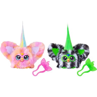 FURBY PACK 2 FURBLETS FIERCE Y FABULOUS GREENIE-MEANIE Y MAY-MAY | VERDE Y ROSA