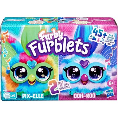 FURBY PACK 2 FURBLETS PIX-ELLE Y OOH-KOO | MULTICOLOR Y AZUL/BLANCO - 2
