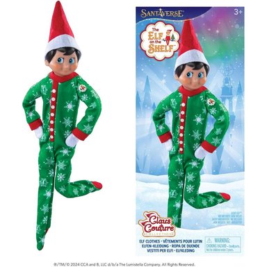 THE ELF ON THE SHELF CLAUS ACCESORIOS COUTURE PIJAMA COPOS DE NIEVE