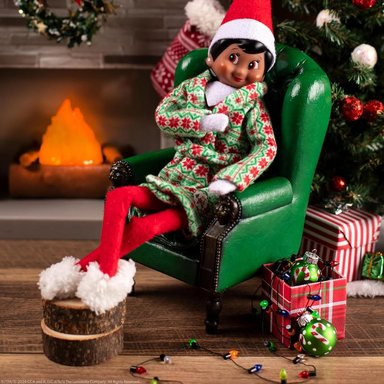 THE ELF ON THE SHELF ACCESORIOS CLAUS COUTURE BATA Y PANTUFLAS - 2