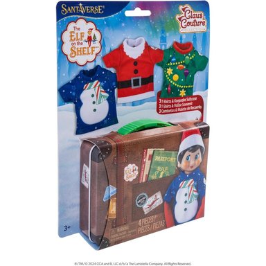 THE ELF ON THE SHELF ACCESORIOS CLAUS COUTURE SET 3 CAMISETAS FESTIVAS - 3