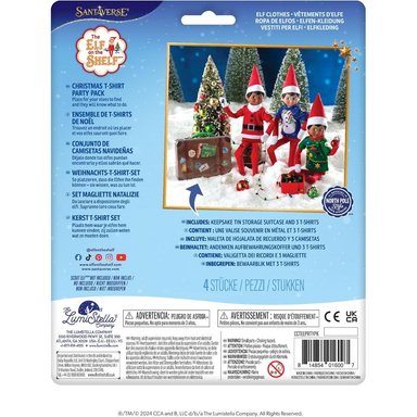 THE ELF ON THE SHELF ACCESORIOS CLAUS COUTURE SET 3 CAMISETAS FESTIVAS - 4