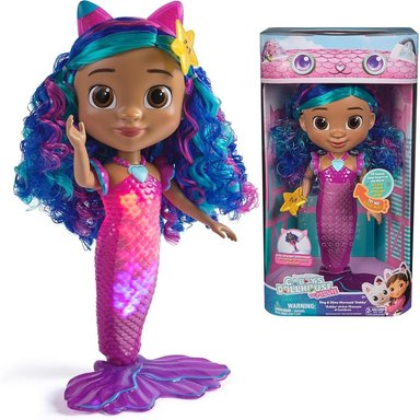 DREAMWORKS CASA DE MUÑECAS GABBY MUÑECA SIRENA CON LUCES Y SONIDOS