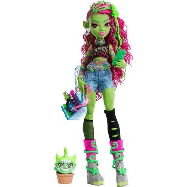 MONSTER HIGH VENUS MCFLYTRAP MUÑECA 11'/28 CM CON ACCESORIOS
