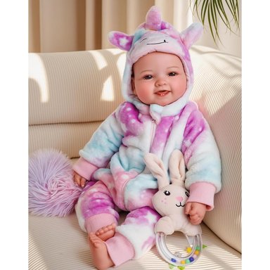 BABESIDE MUÑECA BEBÉ REBORN 17'/43 CM CON ACCESORIOS | ROSA