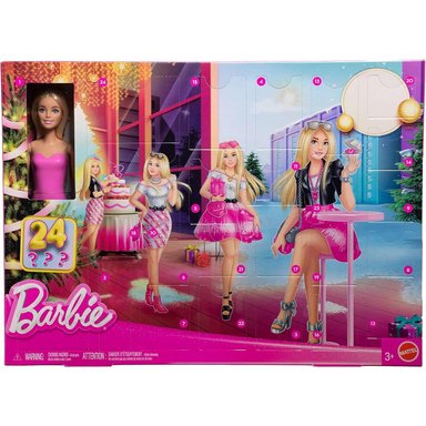 BARBIE CALENDARIO DE ADVIENTO, 24 SORPRESAS, ROPA, ACCESORIOS Y MASCOTA