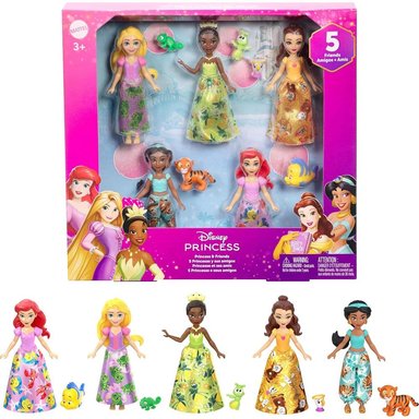 DISNEY SET 5 PRINCESAS Y 5 AMIGAS 11'/28 CM
