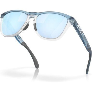 OAKLEY OO9284 FROGSKINS GAFAS DE SOL PARA UNISEX | TRANSPARENT STONEWASH / CLEAR / PRIZM DEEP WATER POLARIZED - 5