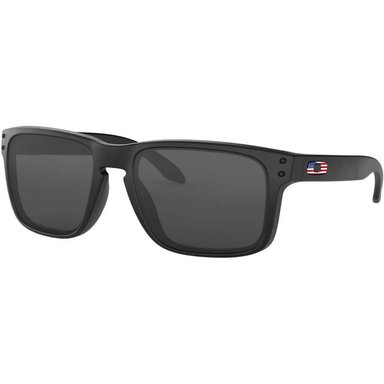 OAKLEY HOLBROOK OO9102 GAFAS DE SOL PARA HOMBRE | MATTE BLACK FLAG ICON / GREY