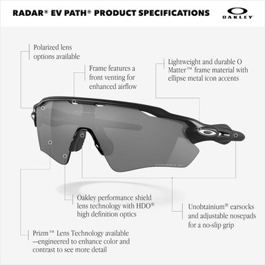 OAKLEY OO9208 RADAR EV PATH GAFAS DE SOL PARA HOMBRE | MATTE BLACK / PRIZM TRAIL TORCH - 5