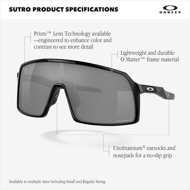 OAKLEY SUTRO OO9406 GAFAS DE SOL PARA HOMBRE | MATTE BLACK / PRIZM TRAIL TORCH - 4