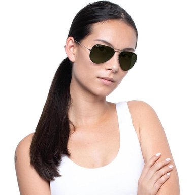 RAY-BAN RB3025 CLASSIC AVIATOR GAFAS DE SOL | GUNMETAL / GREEN II - 5