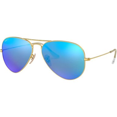 RAY-BAN RB3025 CLASSIC AVIATOR GAFAS DE SOL | GOLD / BLUE MIRROR
