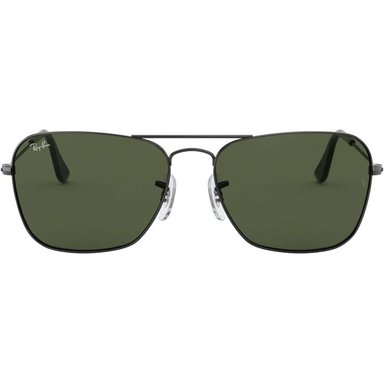 RAY-BAN RB3136 CARAVAN GAFAS DE SOL CUADRADAS | GUNMETAL / GREEN I
