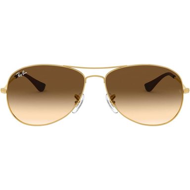 RAY-BAN RB3362 COCKPIT AVIATOR GAFAS DE SOL PARA HOMBRE | GOLD / CLEAR BROWN II