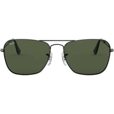 RAY-BAN RB3136 CARAVAN GAFAS DE SOL CUADRADAS | GUNMETAL / GREEN II