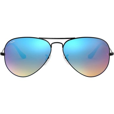 RAY-BAN RB3025 CLASSIC AVIATOR ESPEJO GAFAS DE SOL | BLACK / BROWN BLUE III