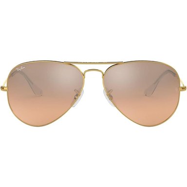 RAY-BAN RB3025 CLASSIC AVIATOR ESPEJO GAFAS DE SOL | GOLD / PINK MIRROR GREY I