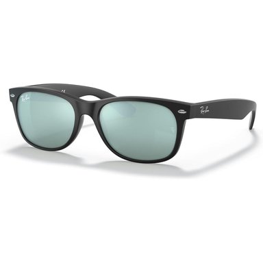RAY-BAN RB2132 NEW WAYFARER GAFAS DE SOL PARA HOMBRE | RUBBER BLACK / LIGHT GREEN SILVER II
