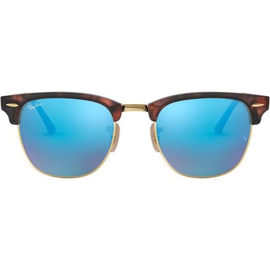 RAY-BAN RB3016 CLUBMASTER GAFAS DE SOL PARA HOMBRE | SAND HAVANA ON GOLD / GREY BLUE I