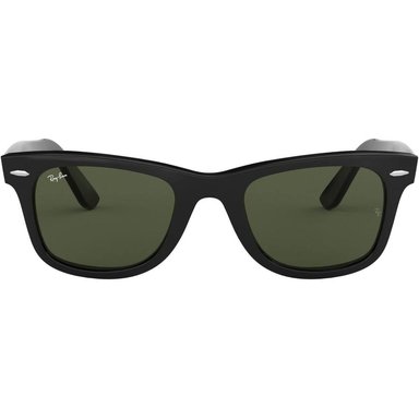 RAY-BAN RB2140F ORIGINAL WAYFARER GAFAS DE SOL CUADRADAS PUENTE BAJO | BLACK / GREEN I