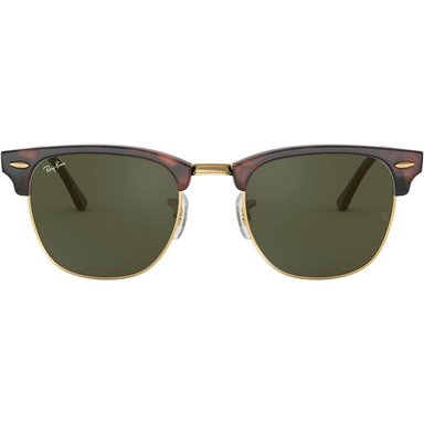RAY-BAN RB3016 CLUBMASTER GAFAS DE SOL PARA HOMBRE | MOCK TORTOISE ON GOLD / GREEN II