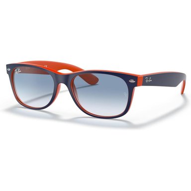 RAY-BAN RB2132 GAFAS DE SOL NEW WAYFARER DEGRADADAS | BLUE ON ORANGE / CLEAR BLUE II