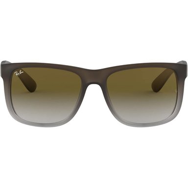 RAY-BAN RB4165 JUSTIN GAFAS DE SOL PARA HOMBRE | RUBBER BROWN ON GREY / LIGHT GREY GREEN II