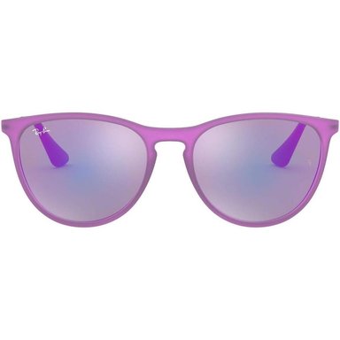 RAY-BAN JUNIOR RJ9060S ERIKA GAFAS DE SOL PARA NIÑOS | VIOLET FLUORESCENT RUBBER / GREY VIOLET