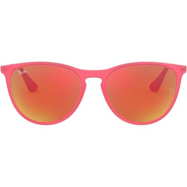 RAY-BAN JUNIOR RJ9060S ERIKA GAFAS DE SOL PARA NIÑOS | FUCHSIA FLUORESCENT RUBBER / BROWN ORANGE