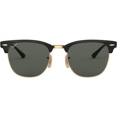 RAY-BAN RB3716 CLUBMASTER METAL GAFAS DE SOL PARA HOMBRE | BLACK ON GOLD / GREEN