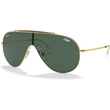 RAY-BAN RB3597 WINGS SHIELD GAFAS DE SOL PARA HOMBRE | GOLD / DARK GREEN