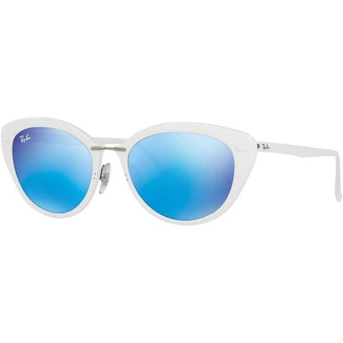 RAY-BAN RB4250 GAFAS DE SOL PLÁSTICO PARA MUJER | SHINY WHITE / GREEN BLUE