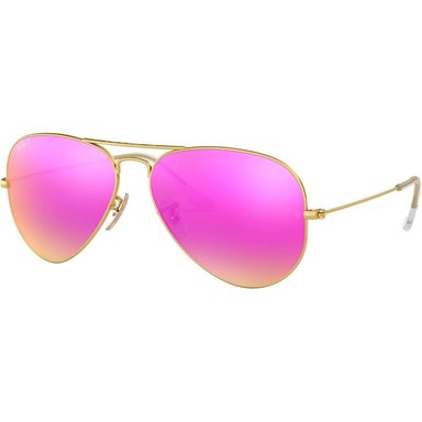 RAY-BAN RB3025 CLASSIC AVIATOR GAFAS DE SOL | GOLD / BROWN MIRROR FUCHSIA