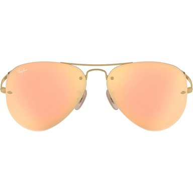 RAY-BAN RB3449 GAFAS DE SOL AVIATOR | GOLD / LIGHT BROWN MIRROR PINK