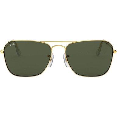 RAY-BAN RB3136 CARAVAN GAFAS DE SOL CUADRADAS | GOLD / GREEN II
