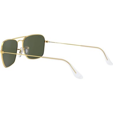 RAY-BAN RB3136 CARAVAN GAFAS DE SOL CUADRADAS | GOLD / GREEN II - 5