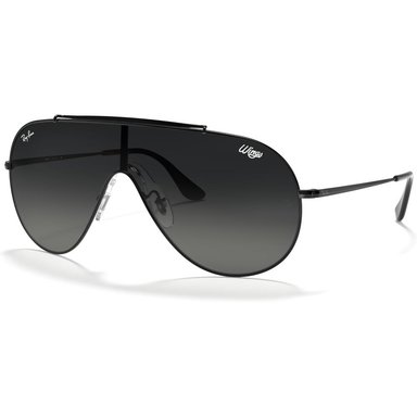 RAY-BAN RB3597 WINGS SHIELD GAFAS DE SOL PARA HOMBRE | BLACK / GREY DARK GREY